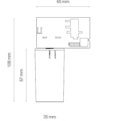 8281 CTLS ADAPTER FOR CAMELEON SYSTEM BLACK (8281) - Nowodvorski