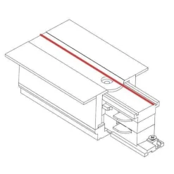 8234 CTLS RECESSED POWER END CAP LEFT WHITE (PE-L) (8234) - Nowodvorski