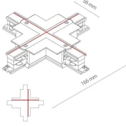 8678 CTLS RECESSED POWER X CONNECTOR WHITE (8678) - Nowodvorski