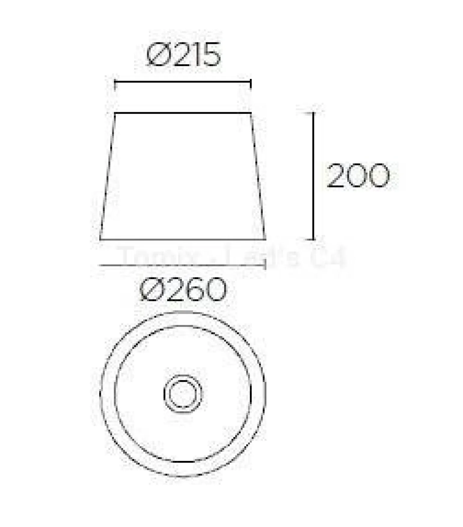 Abażur okrągły M biały (PAN-161-14) - Leds-C4
