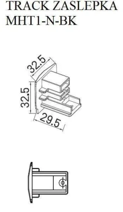 Adapter do lamp wiszących na szynę prądową 3-fazową (MHT1-AD-WH) - Maxlight