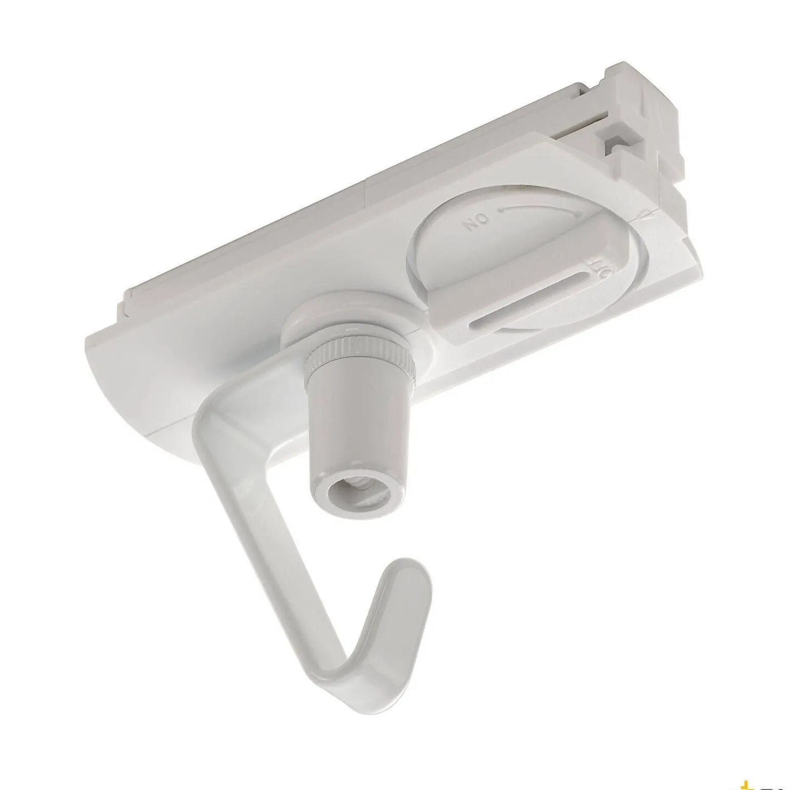 ADAPTER, do szyny wysokonapięciowej 1-fazowej, kolor biały, elektryczny, z hakiem (143171) - SLV