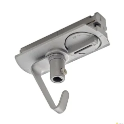 ADAPTER, do szyny wysokonapięciowej 1-fazowej, kolor srebrny, elektryczny, z hakiem (143172) - SLV