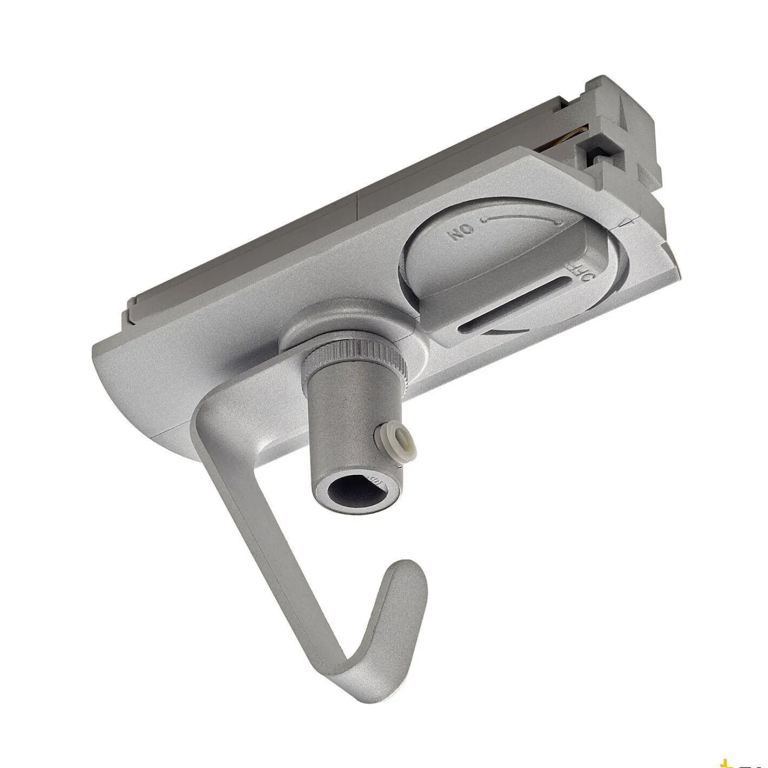 ADAPTER, do szyny wysokonapięciowej 1-fazowej, kolor srebrny, elektryczny, z hakiem (143172) - SLV