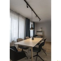 ADAPTER LAMPY WISZĄCEJ, do 3-fazowej szyny wysokonapięciowej, kolor czarny, z akcesoriami montażowymi (145990) - SLV