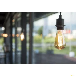 ADAPTER LAMPY WISZĄCEJ, do 3-fazowej szyny wysokonapięciowej, kolor czarny, z akcesoriami montażowymi (145990) - SLV