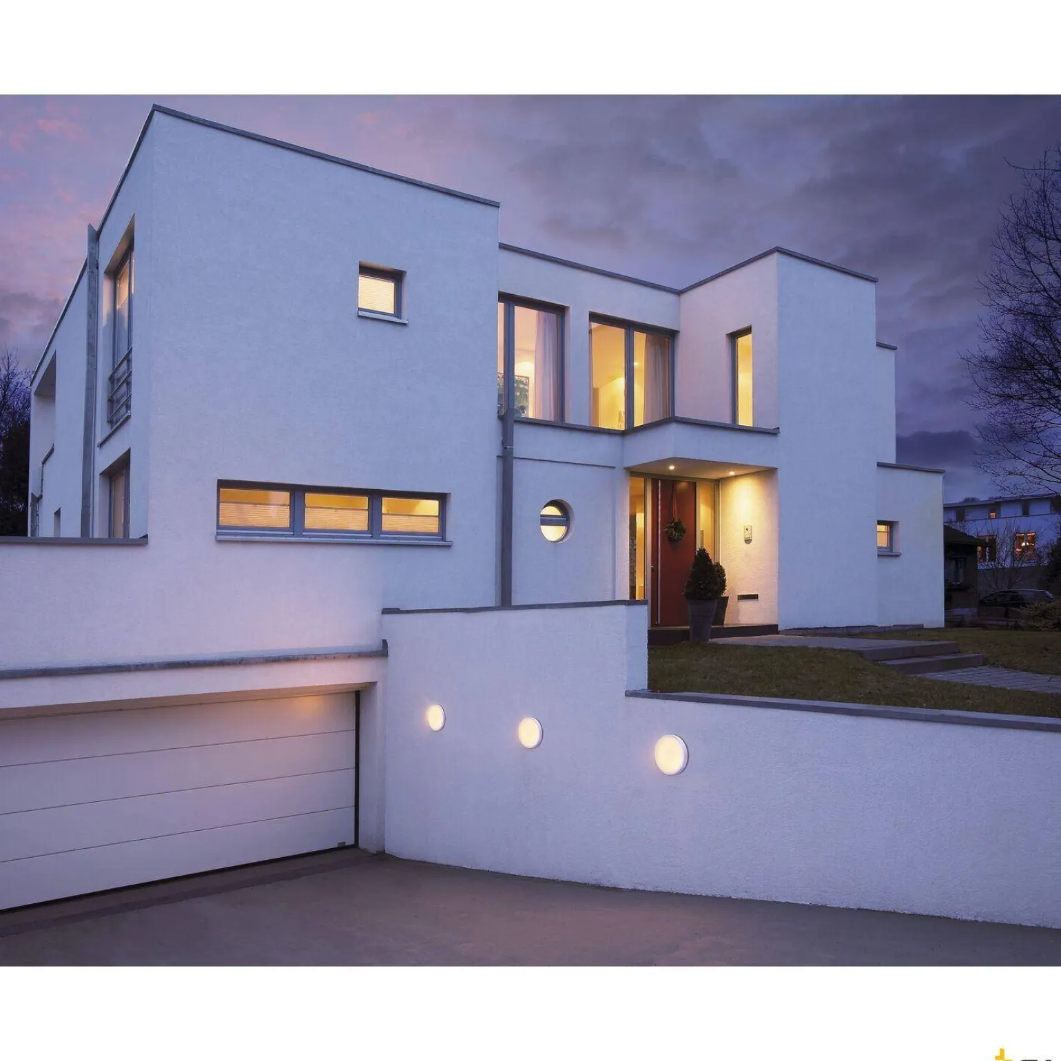 AINOS, lampa sufitowa, LED, 3000K, okrągła, biała, z czujnikiem (229971) - SLV