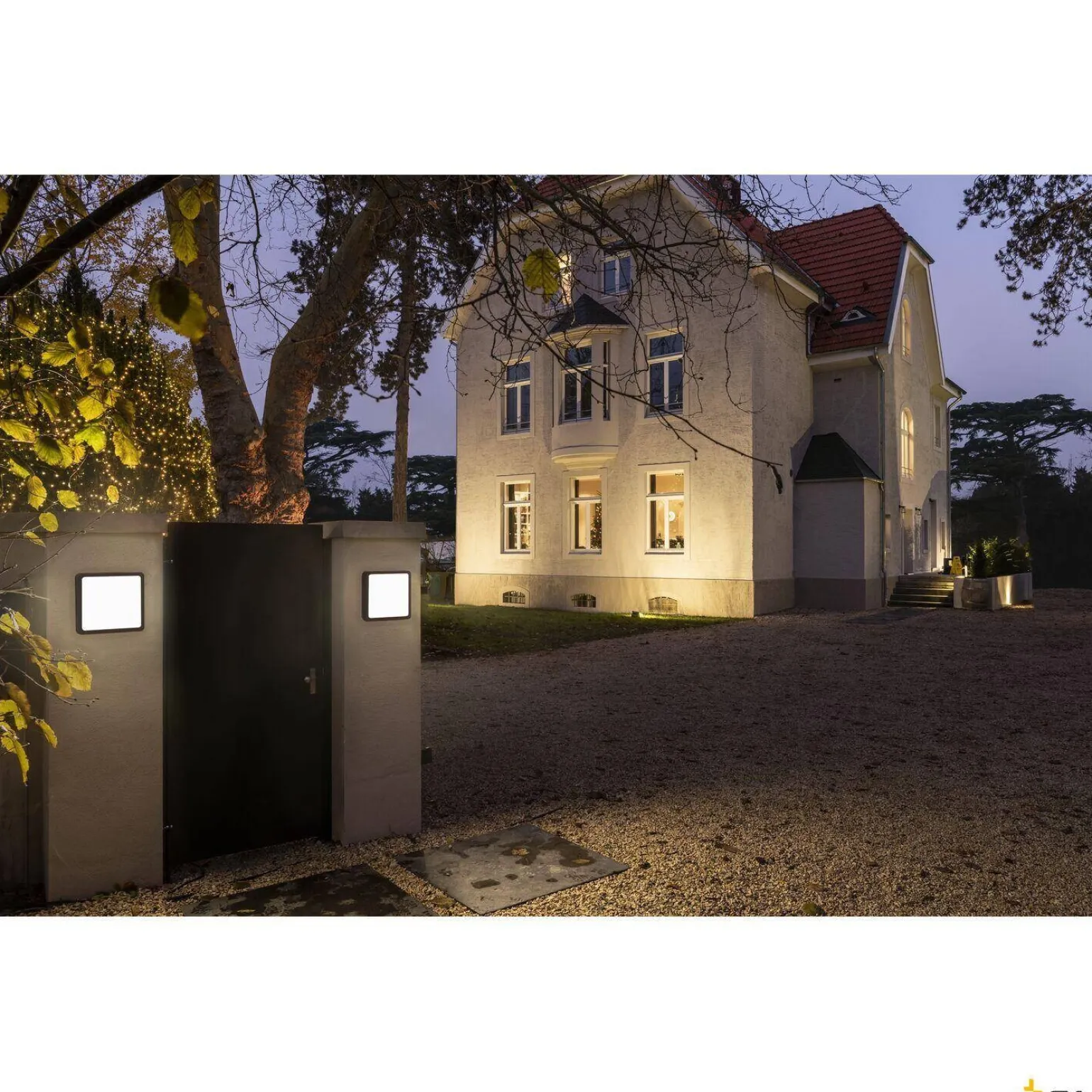 AINOS SQUARE SENSOR, lampa ścienna i sufitowa natynkowa LED outdoor, kolor antracytowy, przełącznik CCT, 3000/4000K (1003452) - SLV