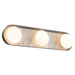 Alabastrowy Kinkiet LED Alonso - Miejski brąz (QN-ALONSO3-UBZ-AR) - Quintiesse