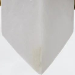 Alabastrowy kinkiet Valencia - 1 źródło światła - Vintage mosiądz (QN-VALENCIA-1WB-VBS-AR) - Quintiesse