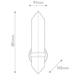 Alabastrowy kinkiet Valencia - 1 źródło światła - Miejski brąz (QN-VALENCIA-1WB-UBZ-AR) - Quintiesse
