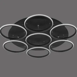 Altavola Design: Plafon Ledowe Okręgi 7 czarna out 3k (LA078/CE_7_out_3k_black) - ALTAVOLA DESIGN