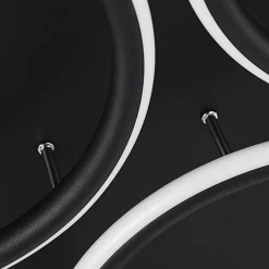 Altavola Design: Plafon Ledowe Okręgi 7 czarna out 3k (LA078/CE_7_out_3k_black) - ALTAVOLA DESIGN