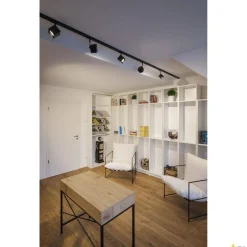 ALTRA DICE, spot do systemu 1-fazowej szyny wysokonapięciowej, QPAR51, kwadratowy, kolor czarny, maks. 50W, z adapterem 1-fazowym (143350) - SLV