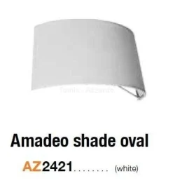 Amadeo shade oval abażur (white) (AZ2421) Azzardo