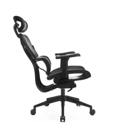 Amortyzowany,regulowany fotel gamingowy Control Series Czarny (LV0654) - LVN SYSTEM