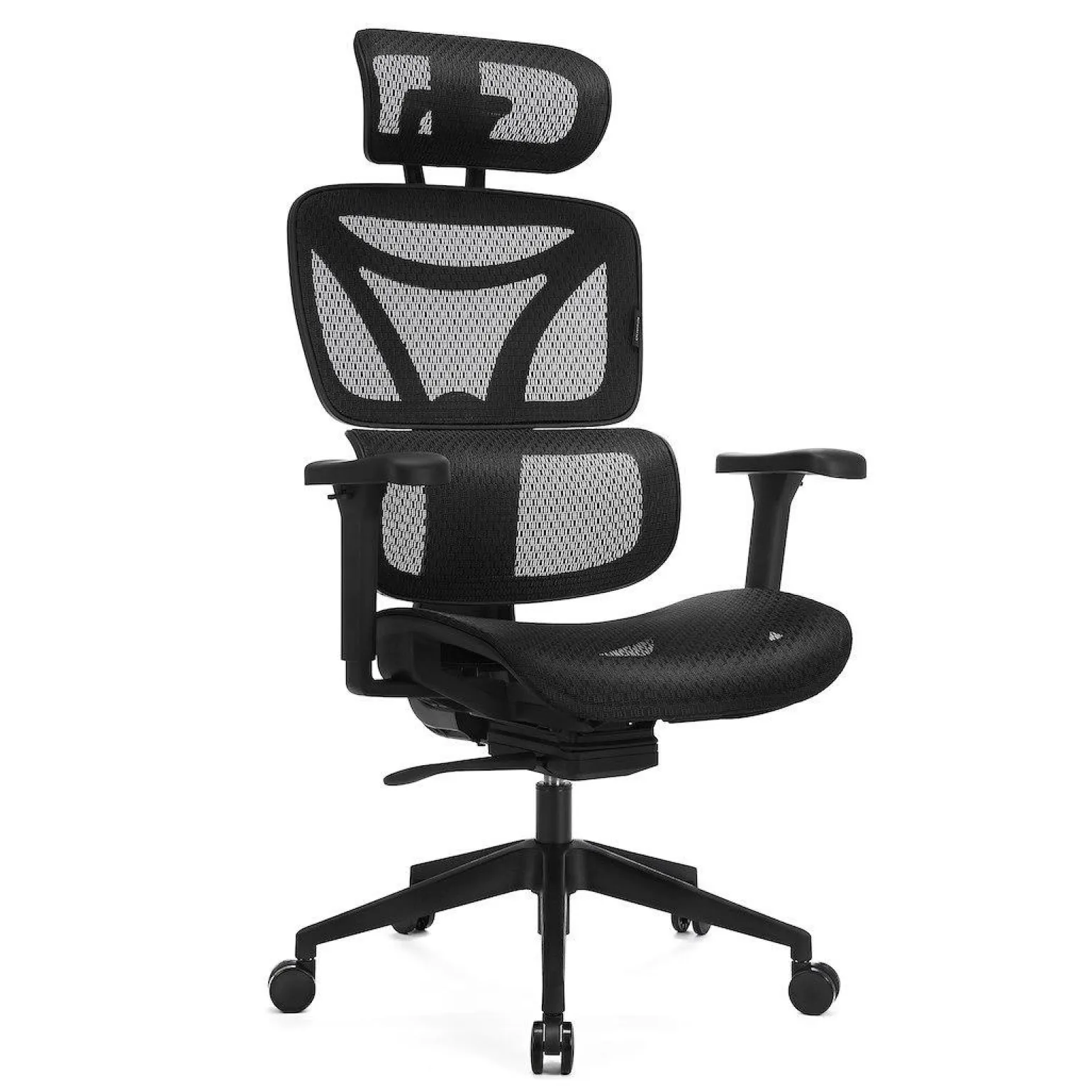 Amortyzowany,regulowany fotel gamingowy Control Series Czarny (LV0654) - LVN SYSTEM