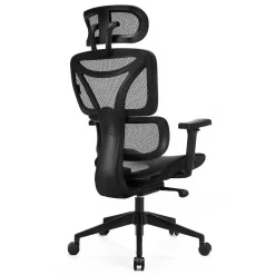 Amortyzowany,regulowany fotel gamingowy Control Series Czarny (LV0654) - LVN SYSTEM