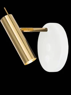 AMOS KINKIET 1 PŁ. (white/gold) (8906) - Amplex