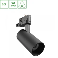 ANDROMEDA PRIME NA SZYNOPRZEWÓD 3F 3CCT 16W 230V 25st IP20 śr. 63x134x184mm CZARNY SPECTRUM (SLI033035CCT_PW) - Spectrum LED