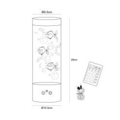 AQUA Kolorowa LAMPA stołowa do pokoju dziecka (87946) - Zuma Line