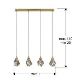 Aquaria lampa wisząca 4L (157155) - Schuller