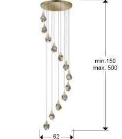 Aquaria lampa wisząca 12L (157322) - Schuller