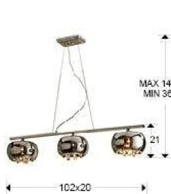 Argos lampa wisząca 3L (509213) - Schuller