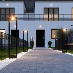 ARIUS L BLACK LAMPA LAMPA STOJĄCA IP 54 (19001) - TK Lighting