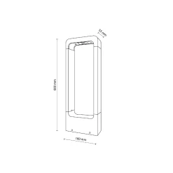 ARIUS M BLACK LAMPA STOJĄCA IP 54 (19000) - TK Lighting