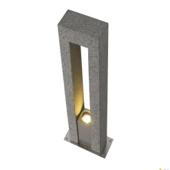 ARROCK ARC, lampa podłogowa outdoor, QPAR51, IP44, salt & pepper, granit, maks. 35W (231420) - SLV