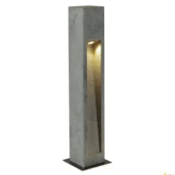 ARROCK STONE, lampa podłogowa outdoor, LED, 3000K, kwadratowa, kamienna szara, D/S/W 12/12/75 cm, maks. 6W (231371) - SLV