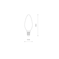 Żarówka BULB LED E14, C35, 6W (10589) - Nowodvorski