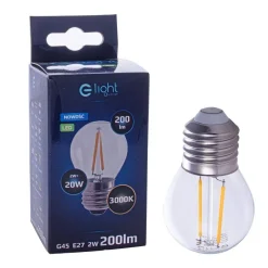 Żarówka Filamentowa LED 2W E27 G45 2700K (EKZF275) - Eko-Light