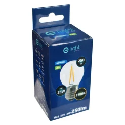 Żarówka Filamentowa LED 2W E27 G45 2700K (EKZF1074) - Eko-Light