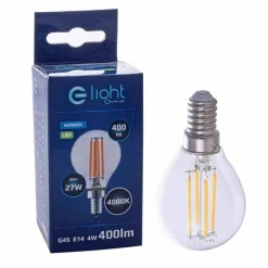 Żarówka Filamentowa LED 4W G45 E14 4000K (EKZF380) - Eko-Light
