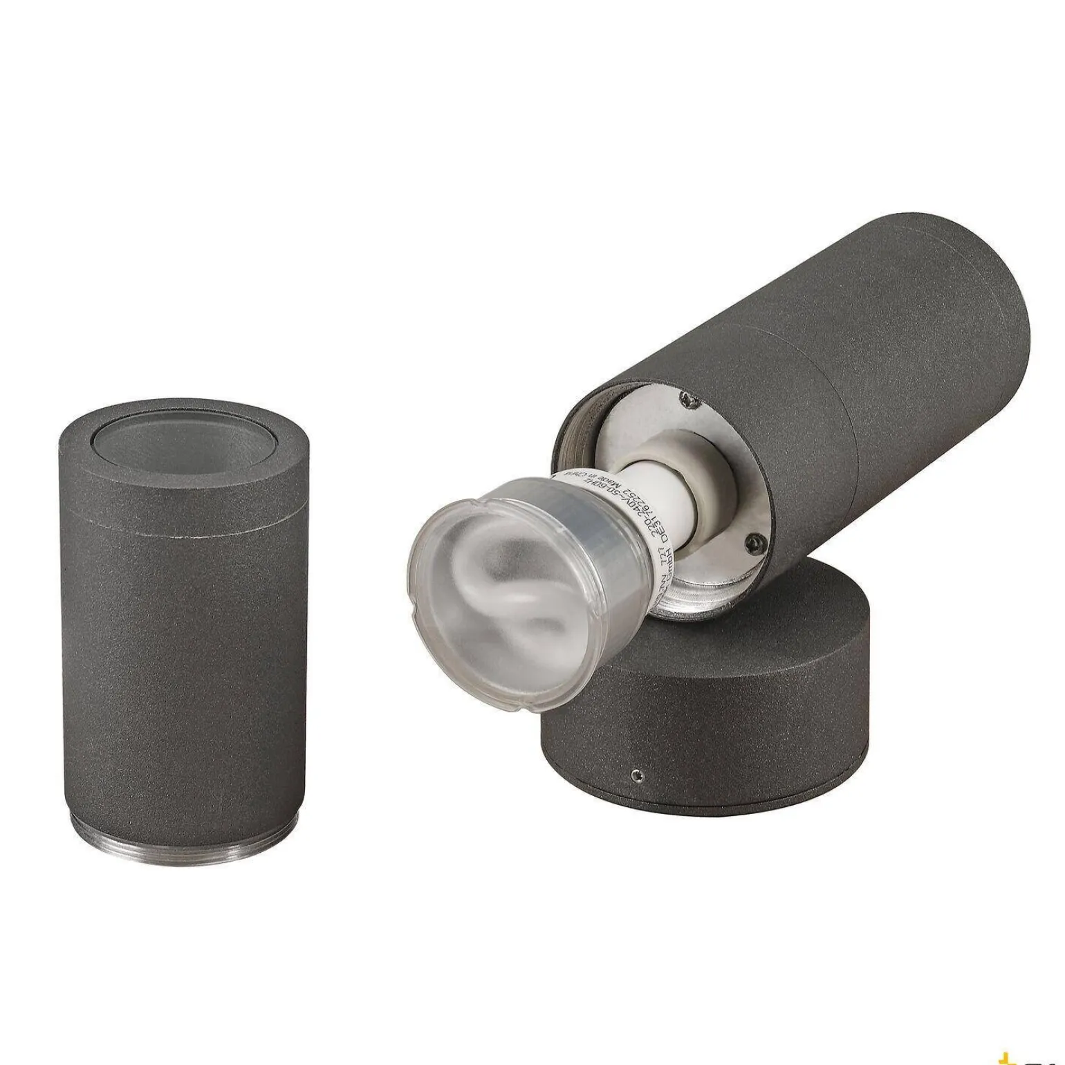 ASTINA, lampa ścienna outdoor, TCR50-SE, IP44, okrągła, up/down, antracytowa, maks. 44W (228775) - SLV