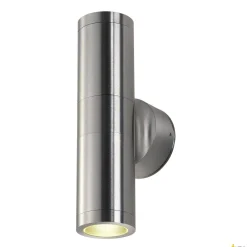 ASTINA, lampa ścienna outdoor, TCR50-SE, IP44, okrągła, up/down, szczotkowane aluminium, maks. 44W (228776) - SLV