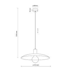 ASTRA SABIA 1XE27 LAMPA WISZĄCA (10711) - TK Lighting