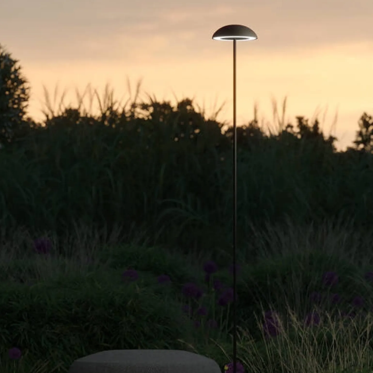 Bezprzewodowa oprawa podłogowa MROOM LED IP65 czarna (26580-M927-D9-TD-12) - Aqform