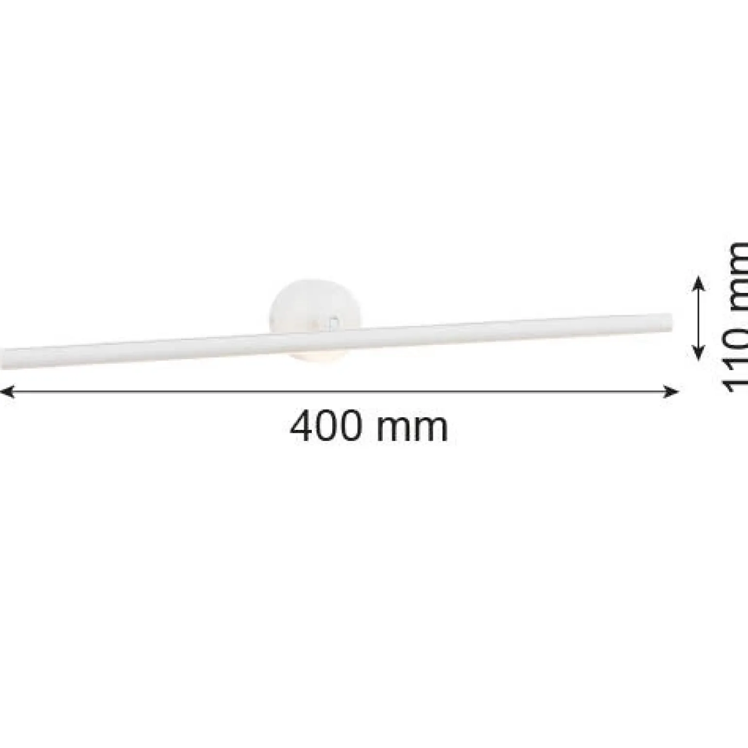 Biały kinkiet podświetlający obraz S MIRIAM 40 cm (8595) - Argon