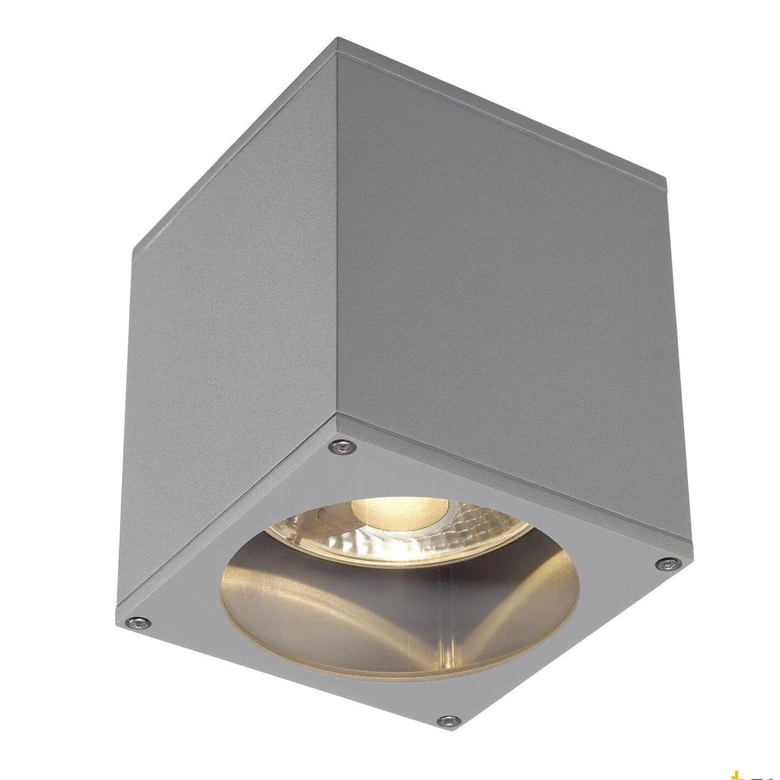 BIG THEO, lampa sufitowa outdoor, QPAR111 IP44, kwadratowa, srebrnoszara, maks. 75W (229554) - SLV