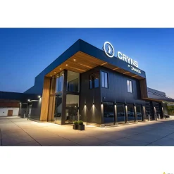 BIG THEO WALL, lampa ścienna outdoor, dwupunktowa, LED, 3000K, Flood down/Beam up, srebrnoszara S/W/G 13/29/13,5 cm (234515) - SLV