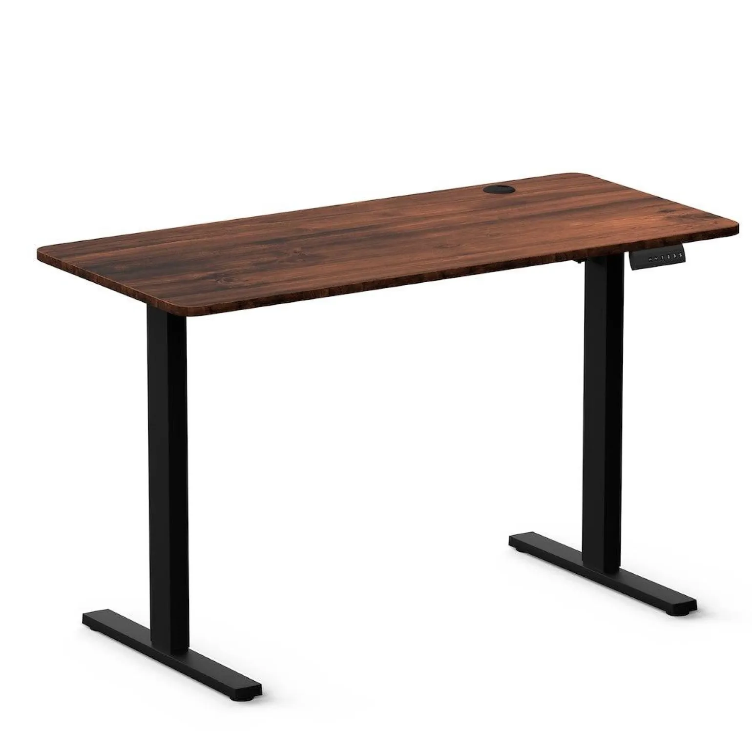 Biurko gamingowe regulowane elektrycznie Control+ 120 Drewno (LV0861) - LVN SYSTEM