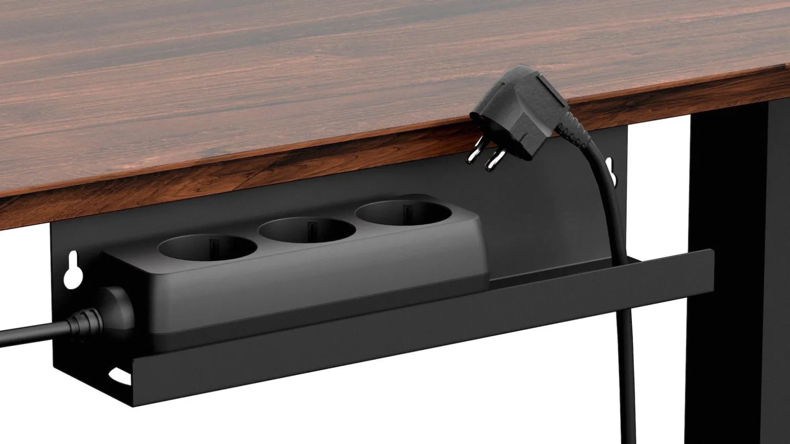 Biurko gamingowe regulowane elektrycznie Control+ 120 Drewno (LV0861) - LVN SYSTEM