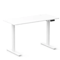 Biurko gamingowe regulowane elektrycznie Control+ 120 Biały (LV0859) - LVN SYSTEM