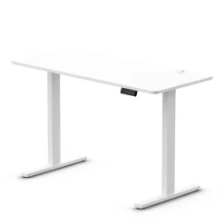 Biurko gamingowe regulowane elektrycznie Control+ 120 Biały (LV0859) - LVN SYSTEM