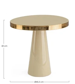 BIZZOTTO stolik kawowy NANDIKA beżowy (0746723) - Bizzotto