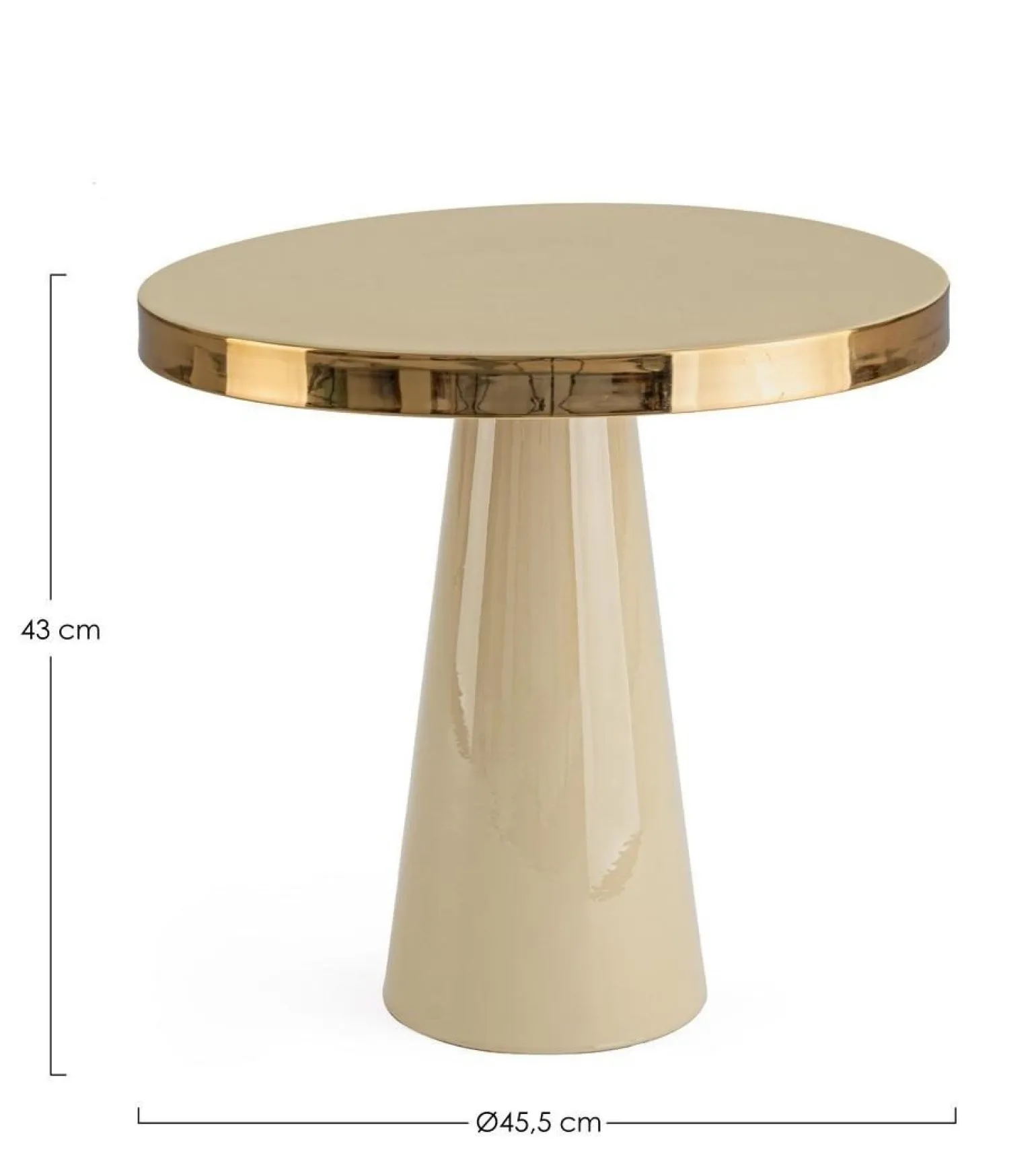 BIZZOTTO stolik kawowy NANDIKA beżowy (0746723) - Bizzotto