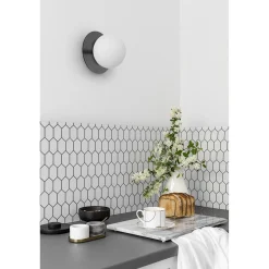 BORRA A czarna lampa ścienna / kinkiet (B2A12000) - Ummo